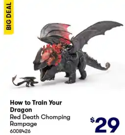 BIG W How to train your dragon red death chomping rampage offer