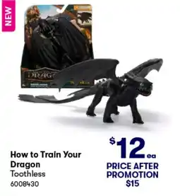 BIG W How to train your dragon toothless offer