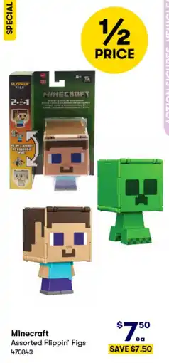 BIG W Minecraft assorted flippin' figs offer