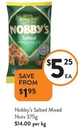 Nobby's salted mixed nuts