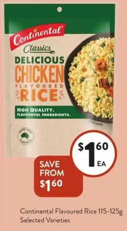 Foodworks Continental flavoured rice selected varieties offer