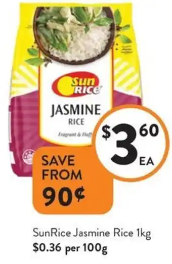 Foodworks SunRice Jasmine Rice offer