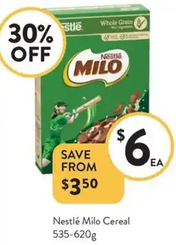 Foodworks Nestlé Milo Cereal offer
