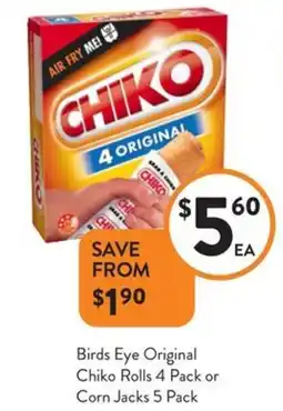 Foodworks Birds Eye Original Chiko Rolls offer