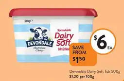 Devondale Dairy Soft Tub