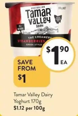 Foodworks Tamar Valley Dairy Yoghurt offer