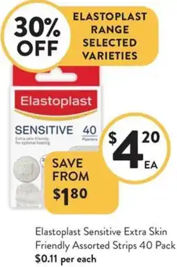 Foodworks Elastoplast Sensitive Extra Skin offer