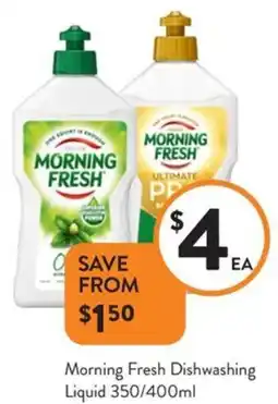 Foodworks Morning Fresh Dishwashing Liquid offer