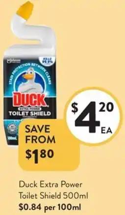 Foodworks Duck Extra Power Toilet Shield offer