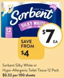 Foodworks Hypo-Allergenic Toilet Tissue offer