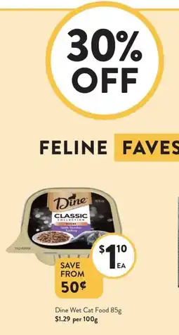 Foodworks Dine Wet Cat Food offer