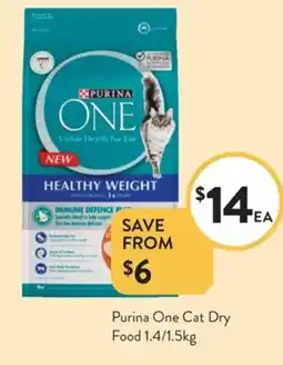 Foodworks Purina One Cat Dry offer
