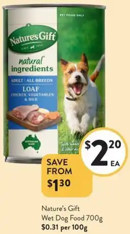 Nature's Gift Wet Dog Food