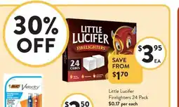 Foodworks Little Lucifer Firelighters offer
