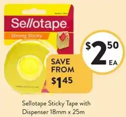 Sellotape Sticky Tape with Dispenser