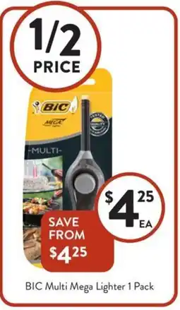 Foodworks BIC Multi Mega Lighter 1 Pack offer