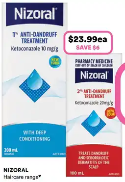 Priceline Nizoral haircare range offer