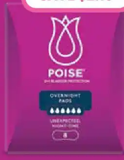 Priceline Poise Overnight Pads offer