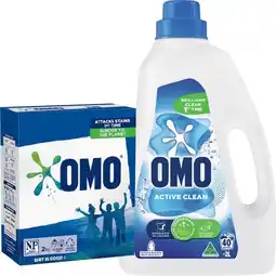 IGA OMO Laundry Liquid 2 Litre, Powder 2kg or Capsules 28 Pack Selected Varieties offer