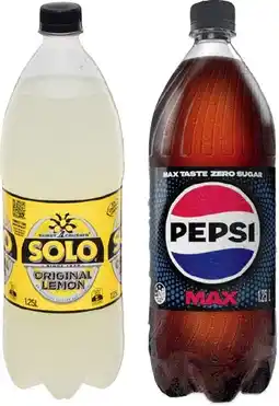 IGA Pepsi or Solo 1.25 Litre Selected Varieties offer