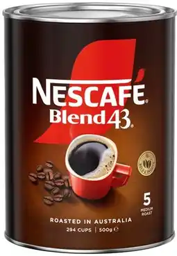 IGA Nescafé Blend 43 Coffee 500g or Gold Original 400g Selected Varieties offer