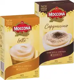 IGA Moccona Coffee Sachets 8‑10 Pack Selected Varieties offer