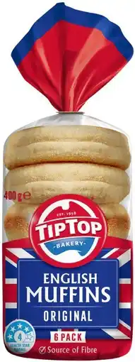 IGA Tip Top Muffins 6 Pack Selected Varieties offer