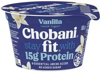 IGA Chobani Fit Protein Greek Yogurt Pot 160g Selected Varieties offer