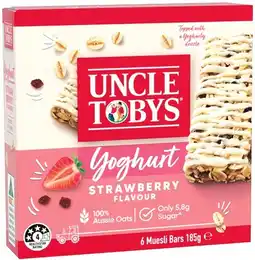 IGA Uncle Tobys Muesli Bars 5‑6 Pack Selected Varieties offer