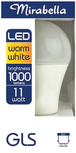 IGA Mirabella LED GLS 11W 1 Pack Selected Varieties offer
