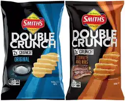 IGA Smith’s Double Crunch Chips 150g or Sunbites Grainwaves 170g Selected Varieties offer