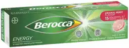IGA Berocca Energy Effervescent Tablets 15 Pack Selected Varieties offer