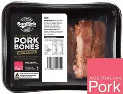 IGA SunPork Smoked Pork Bones 500g offer