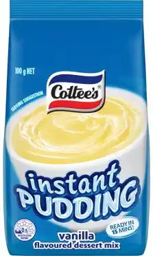 IGA Cottee’s Vanilla Flavoured Instant Pudding Mix 100g offer