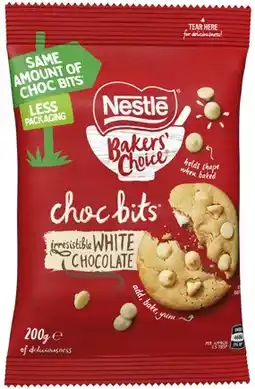 IGA Nestle Baker’s Choice Choc Bits 200g Selected Varieties offer