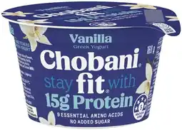 IGA Chobani Fit Protein Yoghurt Pot 160g Selected Varieties offer
