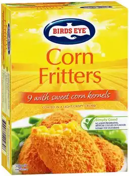 IGA Birds Eye Corn Fritters 500g or Bubble’n Squeak 620g offer