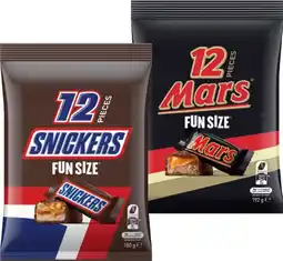 IGA Mars, M&M’s or Skittles Fun Size Pack 132‑192g Selected Varieties offer