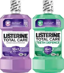 IGA Listerine Total Care Mouthwash 500mL Selected Varieties offer
