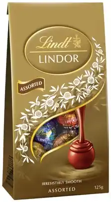IGA Lindt Lindor Chocolate Bag 123‑125g Selected Varieties offer