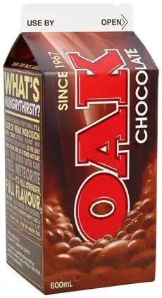 IGA Oak Flavoured Milk 600mL or Ica Break Coffee 500mL Selected Varieties offer