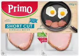 IGA Primo Short Cut or Middle Rindless Bacon Twin Pack 500g offer