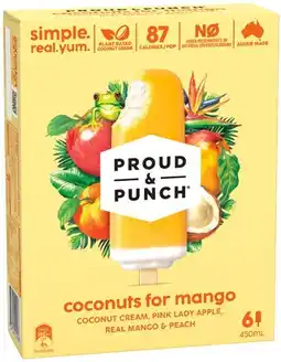 IGA Proud & Punch Ice Cream 6 Pack Selected Varieties offer