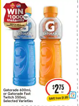 IGA Gatorade or gatorade fast twitch offer