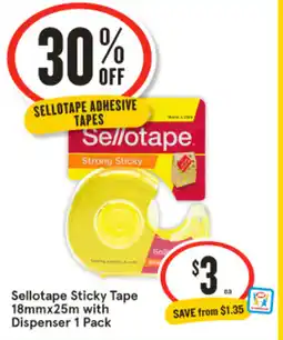 IGA Sellotape sticky tape offer