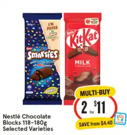 IGA Nestlé chocolate blocks offer