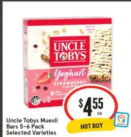 IGA Uncle Tobys Muesli Bars offer