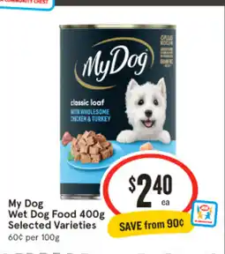 IGA Wet dog food offer