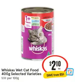 IGA Whiskas Wet Cat Food offer