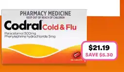Priceline Cold & Flu Codral Cold & Flu offer